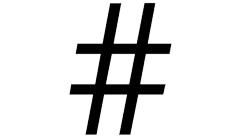 logotipo de hashtag