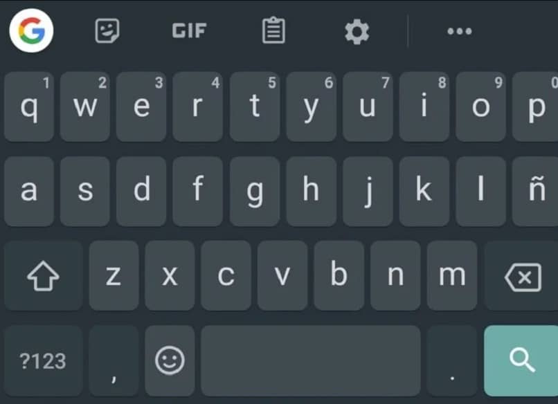 cambiar el programa de teclado de letras de color