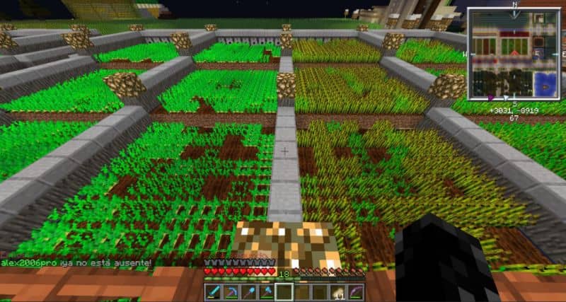 Juego de granja de Minecraft
