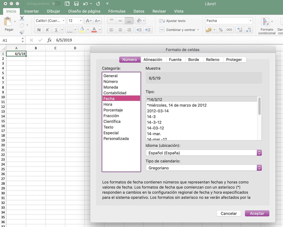 ▷ Cómo cambiar el formato de fecha de Excel al modo español