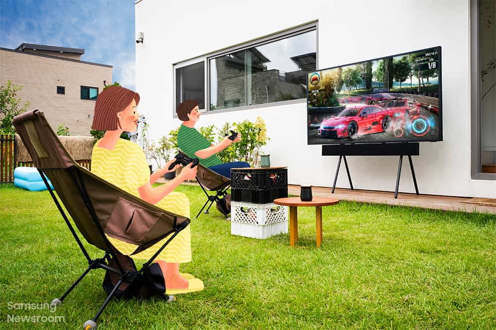 Conozca las características de The Terrace, un televisor diseñado para su uso en jardines o terrazas 2