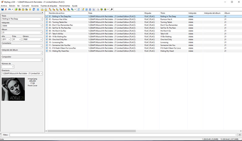 cómo etiquetar archivos MP3 con varios archivos MP3tag