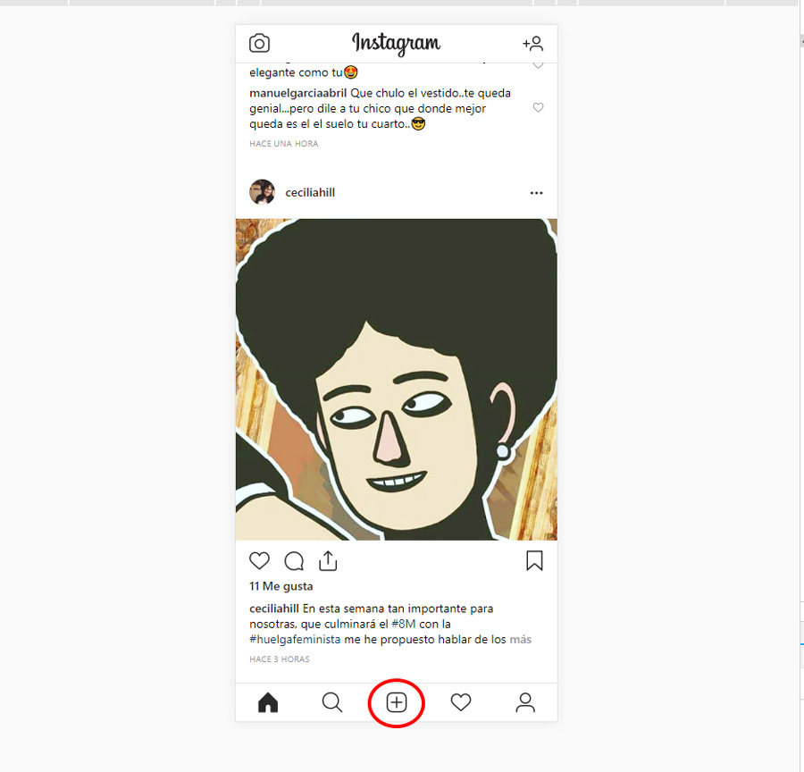 cómo publicar fotos en Instagram desde la interfaz del iPhone X