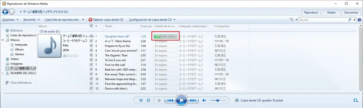 Cómo convertir sus CD a MP3 con Windows Media Player en Windows 10 05