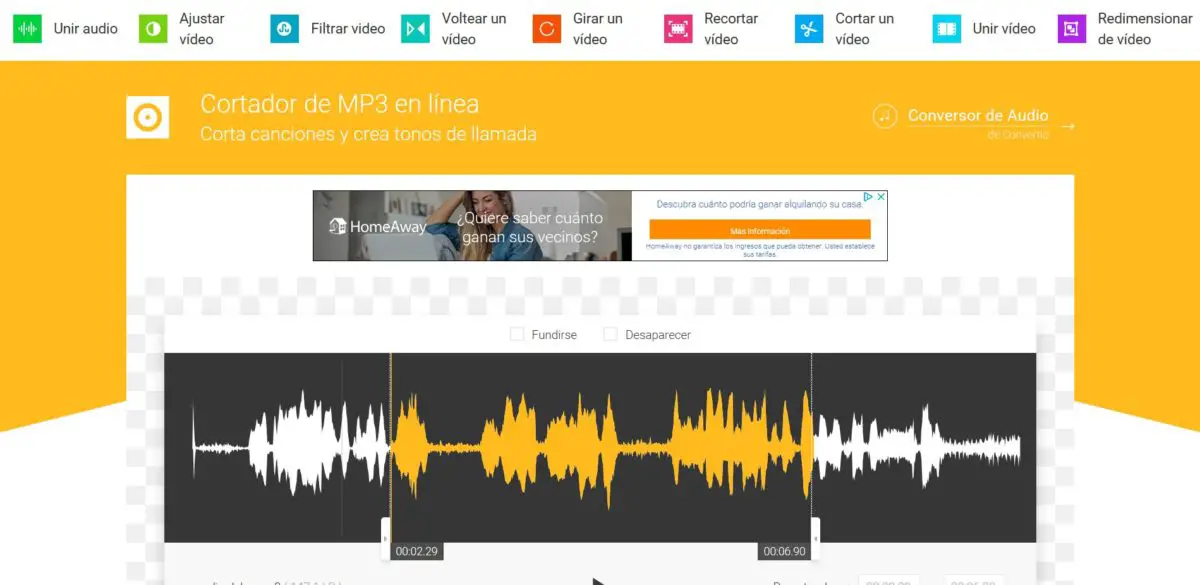 cortar canciones mp3 online en español
