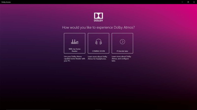 Dolby Atmos windows 10 2