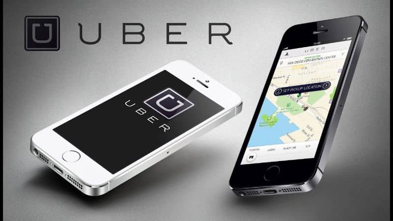 aplicación móvil uber