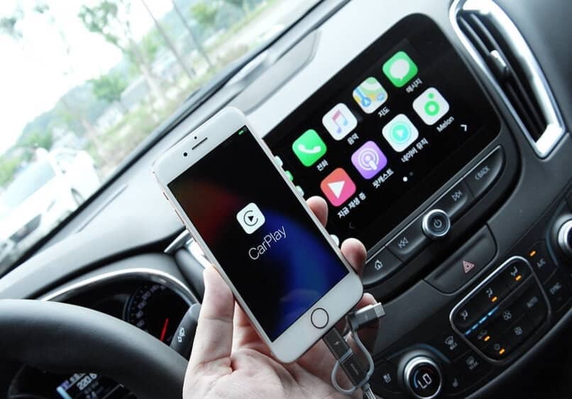 conexión móvil y de coche para android auto