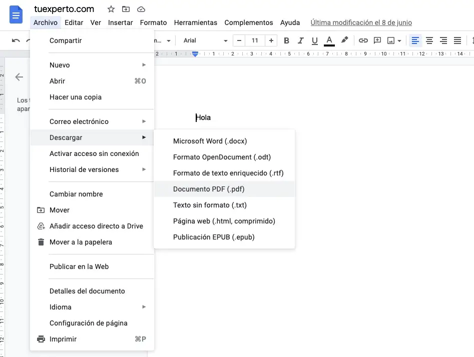 Cómo editar un PDF con Google Docs de forma gratuita 1