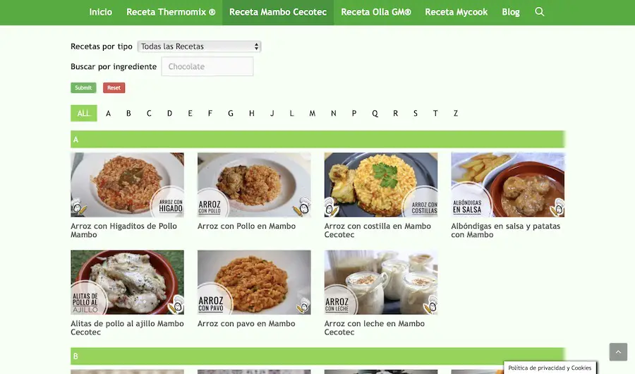 8 sitios web con recetas y consejos para el robot de cocina Mambo Cecotec 1