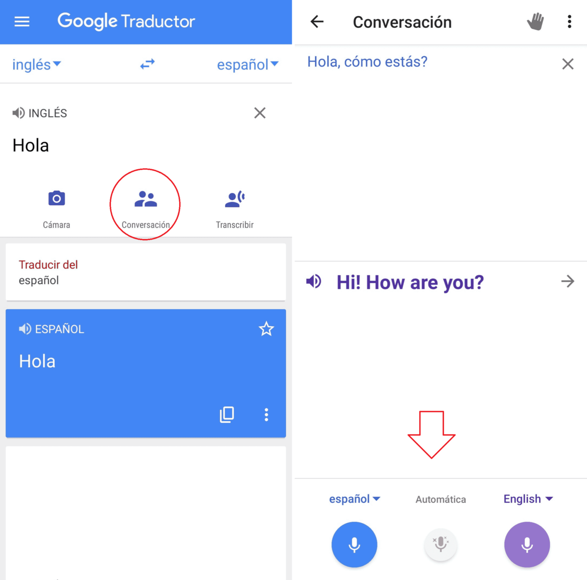 cómo traducir audios en google traductor