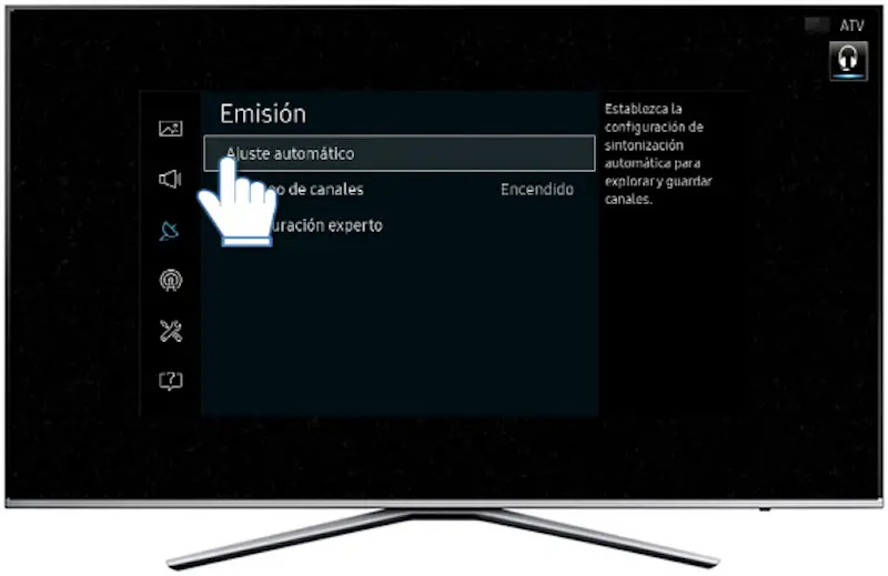 Cómo reposicionar y ordenar canales manualmente en un televisor Samsung 1