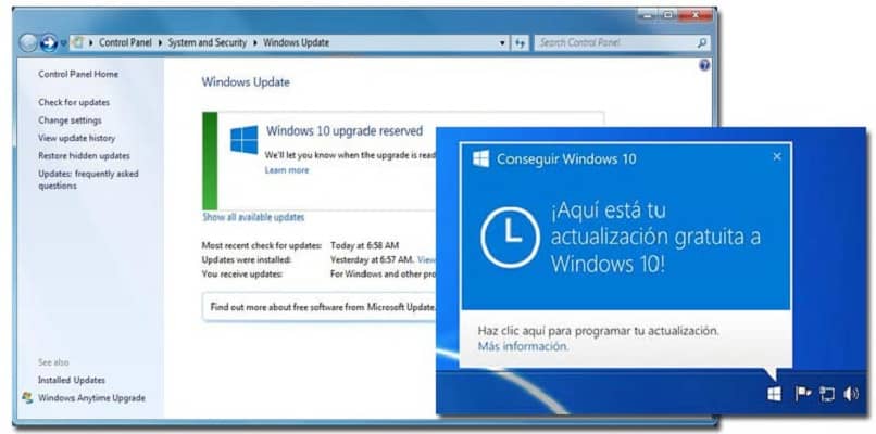 actualizar la versión del sistema Windows 10