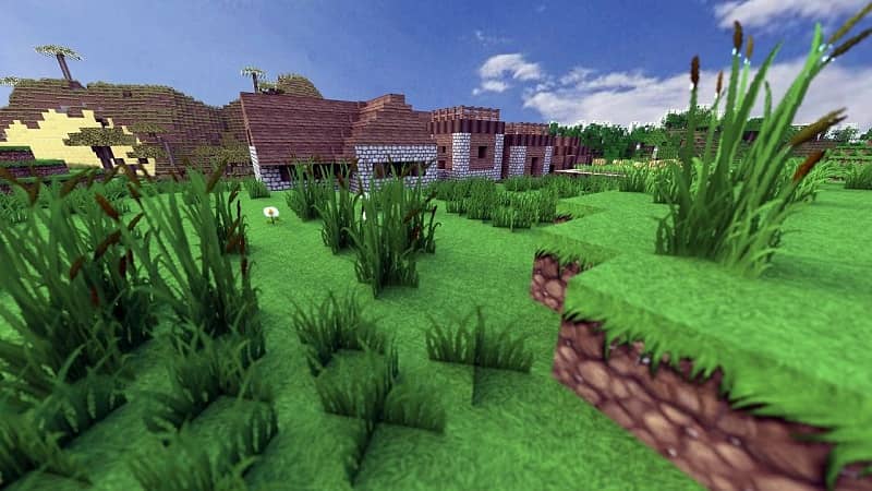 Los pueblos intercambian manzanas en Minecraft