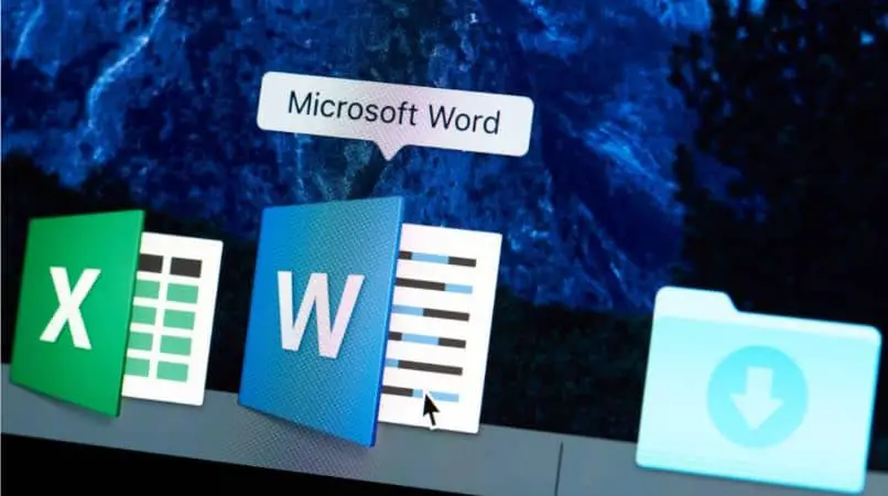 Carpetas de computadora de escritorio de Microsoft Word