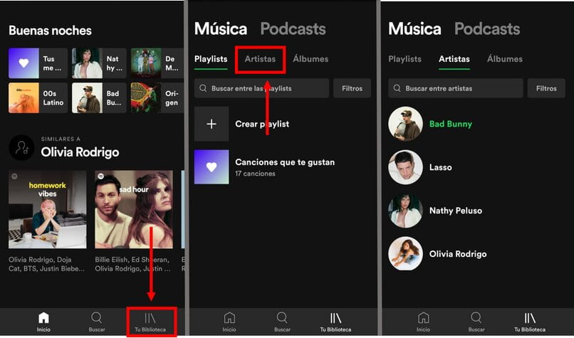 aplicación Spotify