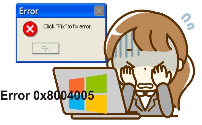 problemas de red con el error 0x8004005