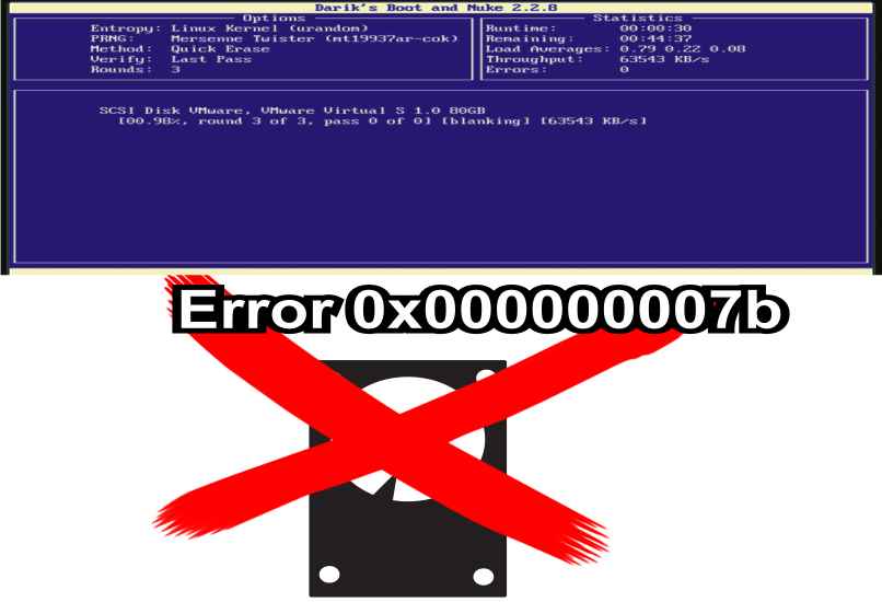 comprobar error 0x000000007b en BIOS