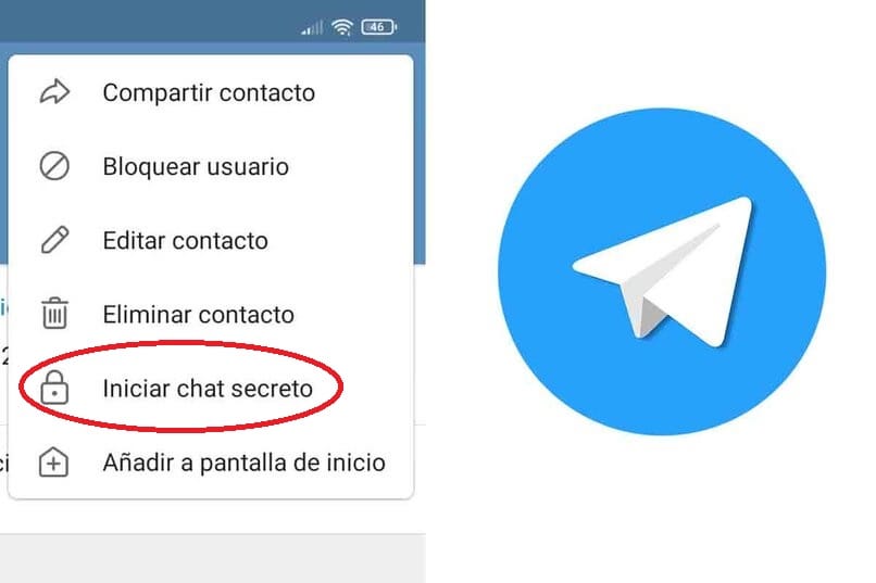 crear una conversación secreta en un telegrama