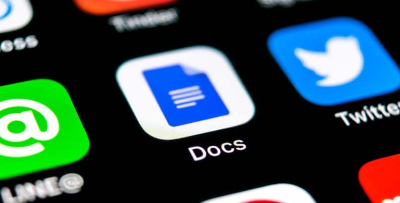 google docs en la bandeja de aplicaciones