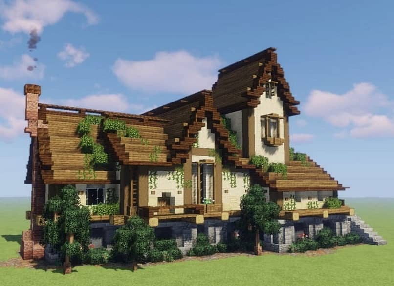 ¿Cómo hacer una casa oxidada en Minecraft?  - Casa oxidada (ejemplo)