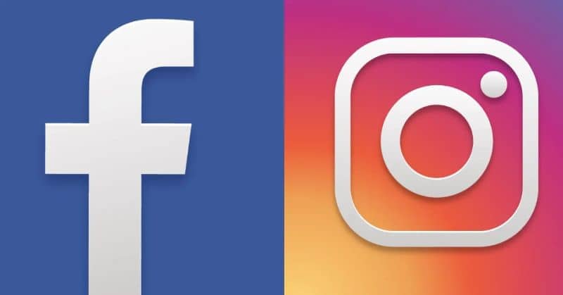 logotipos de instagram y facebook
