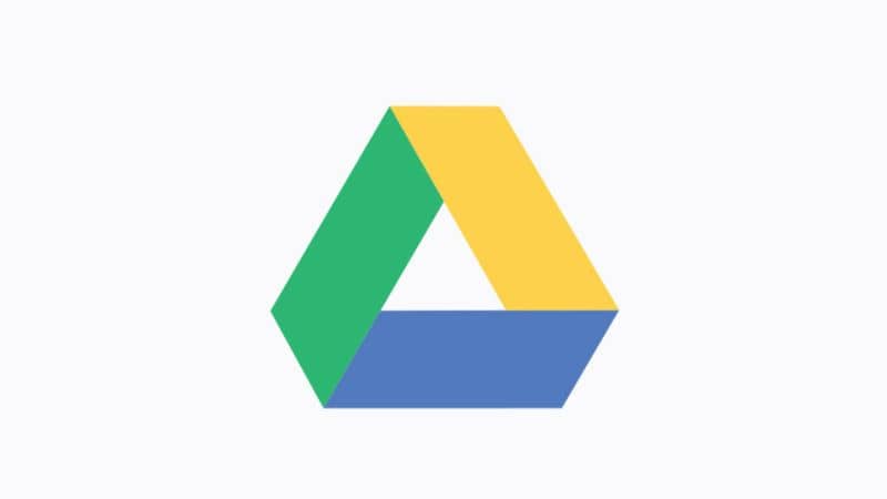 Logotipo de Google Drive con fondo blanco