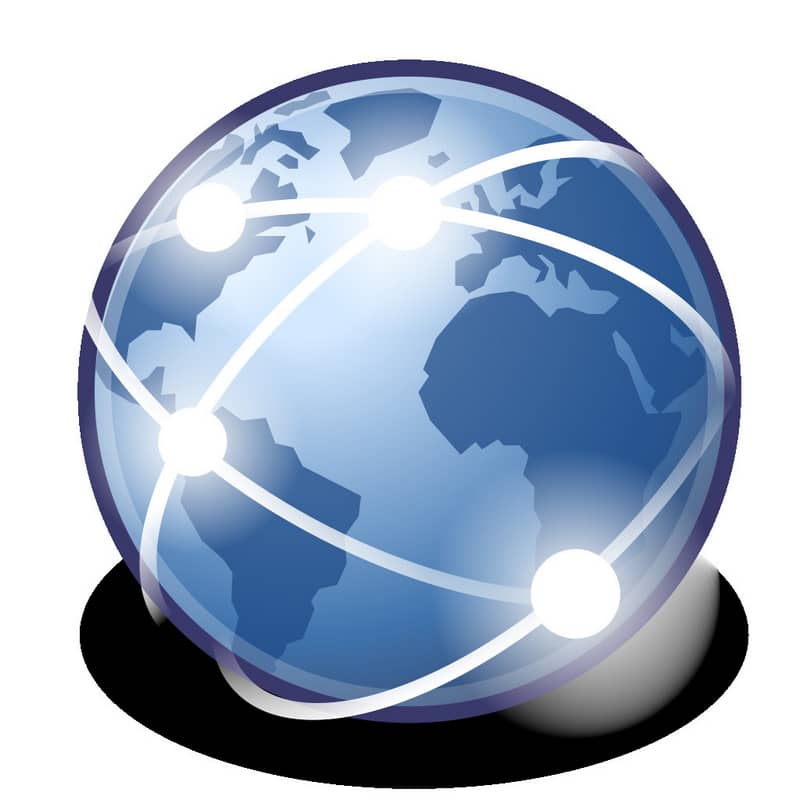 conexión a internet globo terrestre