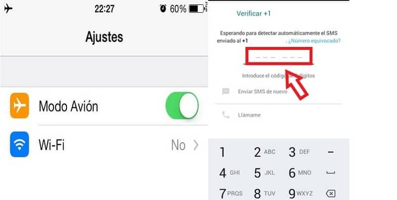 ajustar el móvil para la verificación de whatsapp