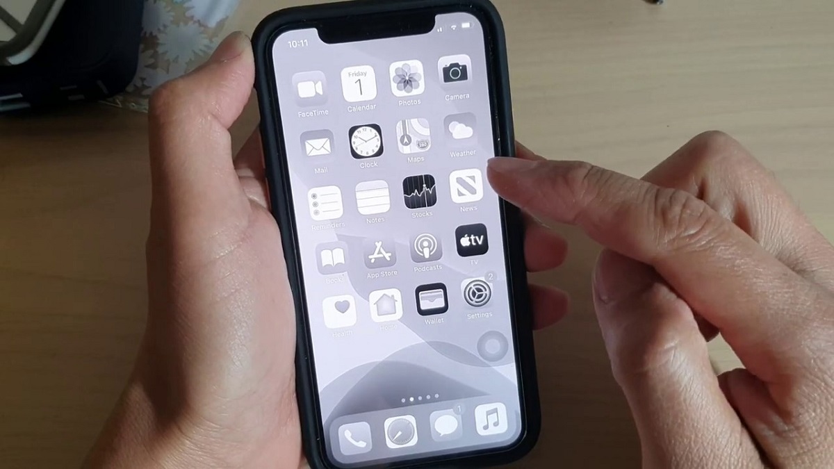 pantalla iphone-blanco-negro