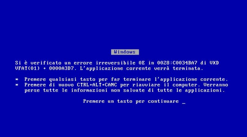 error de pantalla azul de windows