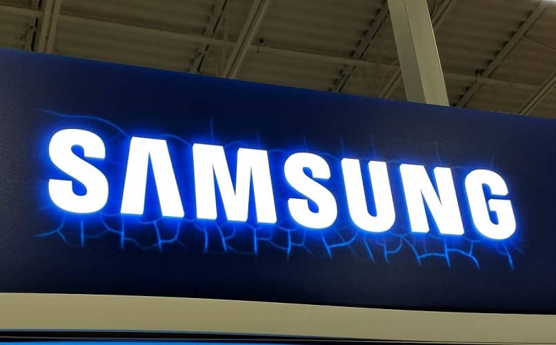 logo de neón de Samsung