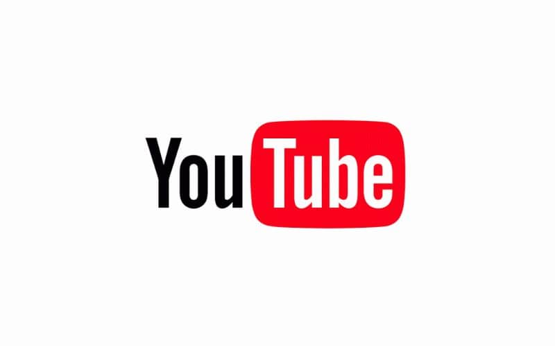 fondo blanco del logo de youtube 