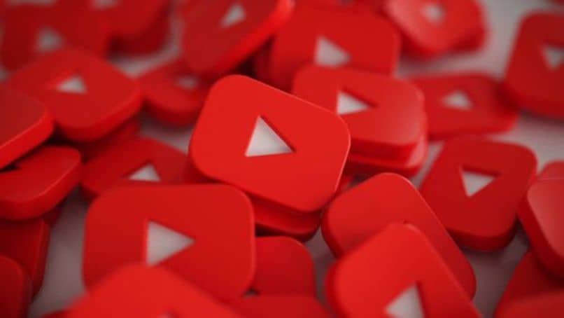 iconos rojos de youtube