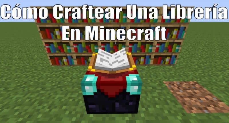 Cómo hacer o crear una biblioteca o librería en Minecraft: una biblioteca de libros de artesanía