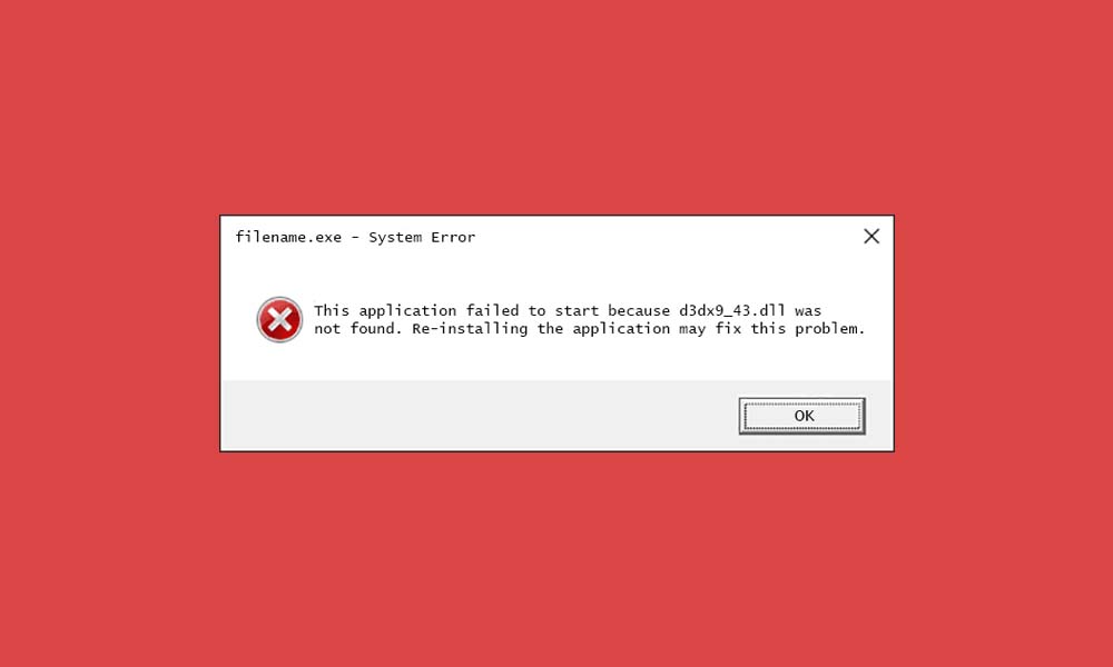 D Solución D3DX9_43.dll falta error en Windows 10: descargar e instalar