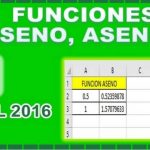 Cómo calcular el estiramiento inverso con las funciones ASENO y ASENOH en Excel