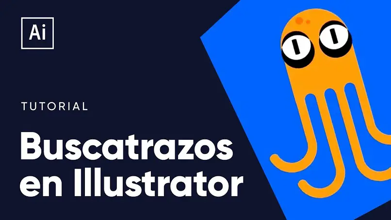 Cómo utilizar la herramienta Buscatrazos en Adobe Illustrator (ejemplo)  Creación de iconos simple
