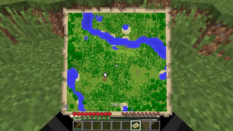 mapa de zona boscosa en minecraft