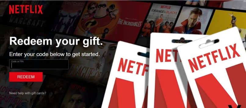 Cómo usar y canjear una tarjeta prepaga o de regalo en Netflix
