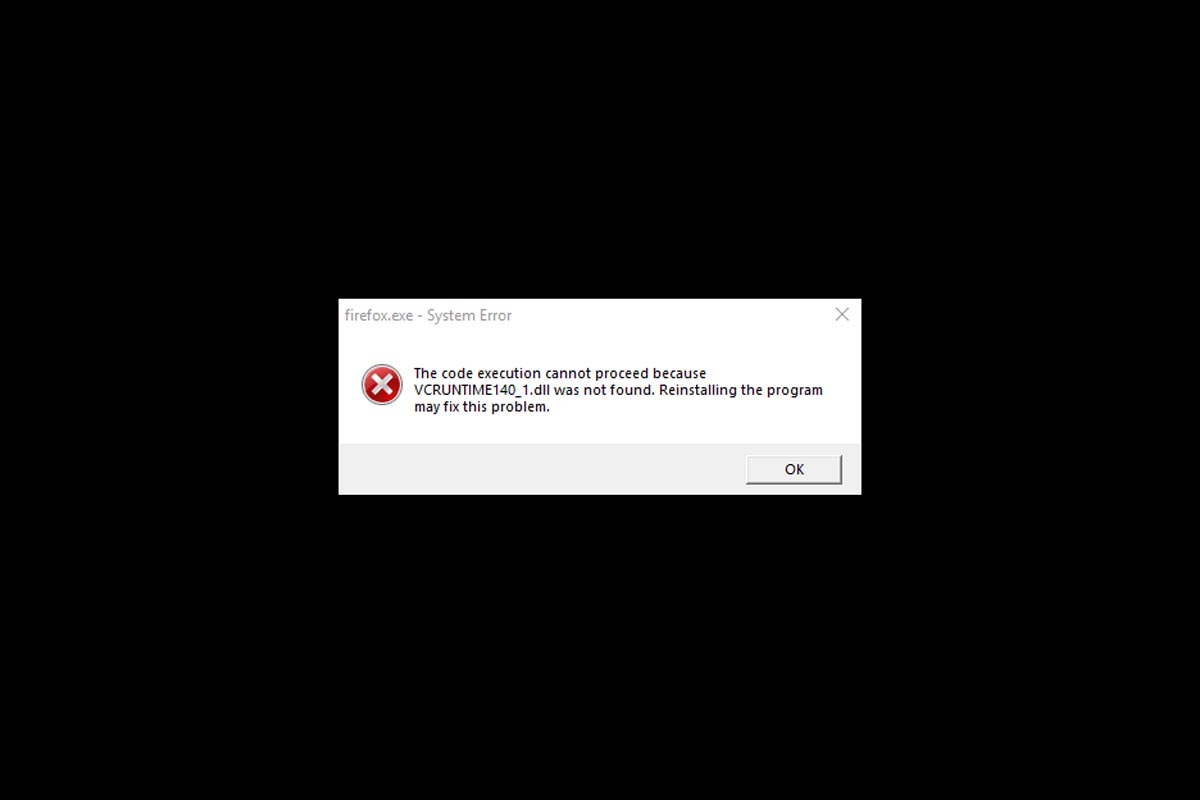 Cómo reparar el error VCRUNTIME140_1.dll falta en Windows 1