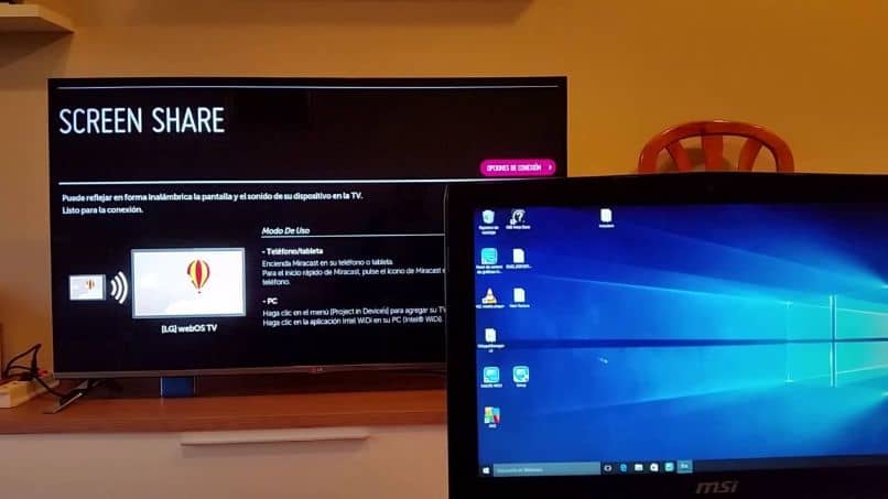 Cómo duplicar la pantalla de la PC en mi LG Smart TV (ejemplo)