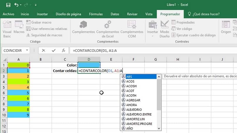 Cómo agregar o contar celdas con el mismo color en Excel: rápido y fácil (ejemplo)