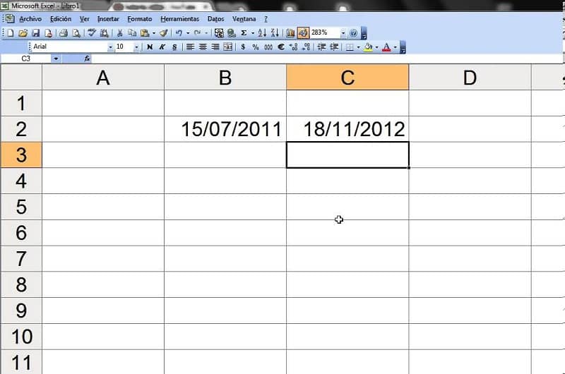 Cómo sumar y restar fechas manualmente en Excel para saber la diferencia entre fechas