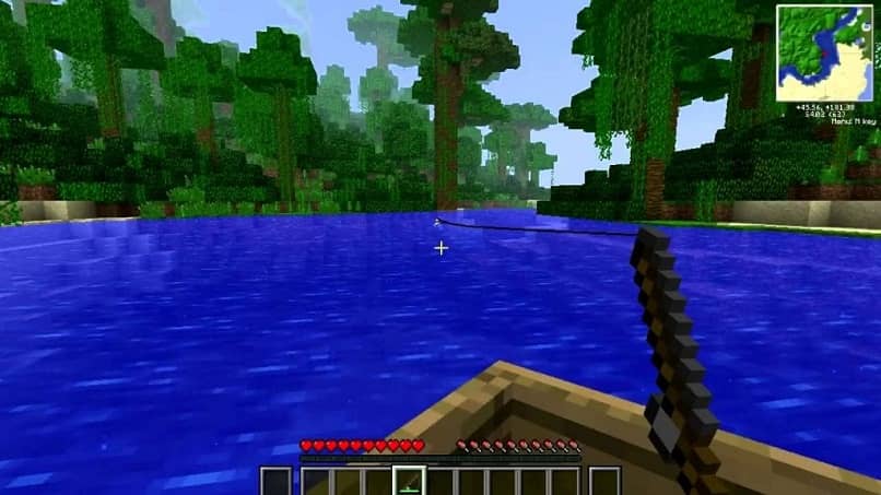 ¡Cómo hacer una caña de pescar y cómo pescar en Minecraft muy fácil!