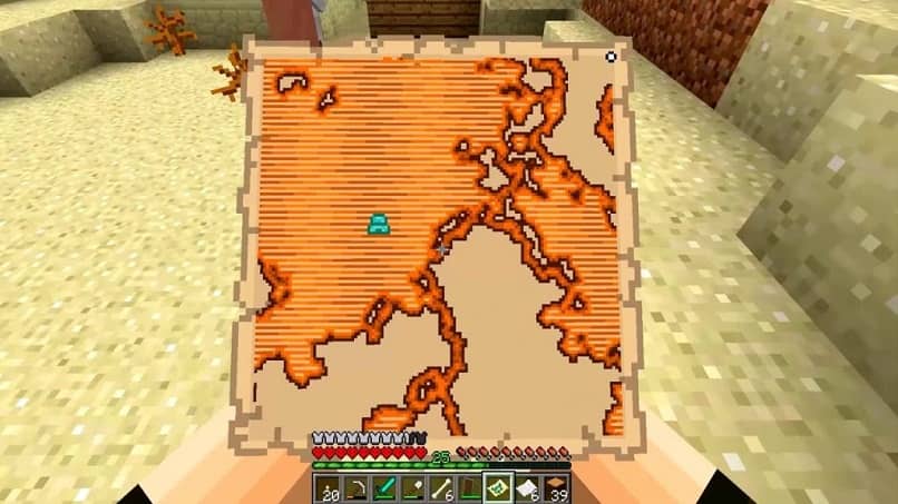 ¡Cómo hacer y cómo usar un mapa del tesoro en Minecraft Find Treasures!  (Ejemplo)