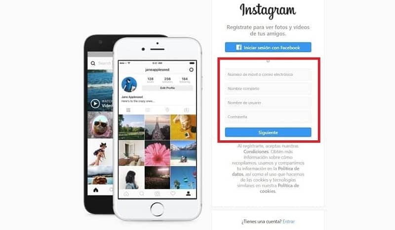 Cómo crear una cuenta de Instagram desde una PC o un dispositivo móvil: paso a paso (ejemplo)