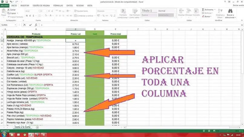 Cómo obtener el porcentaje en Excel a partir de varias celdas: fórmulas simples