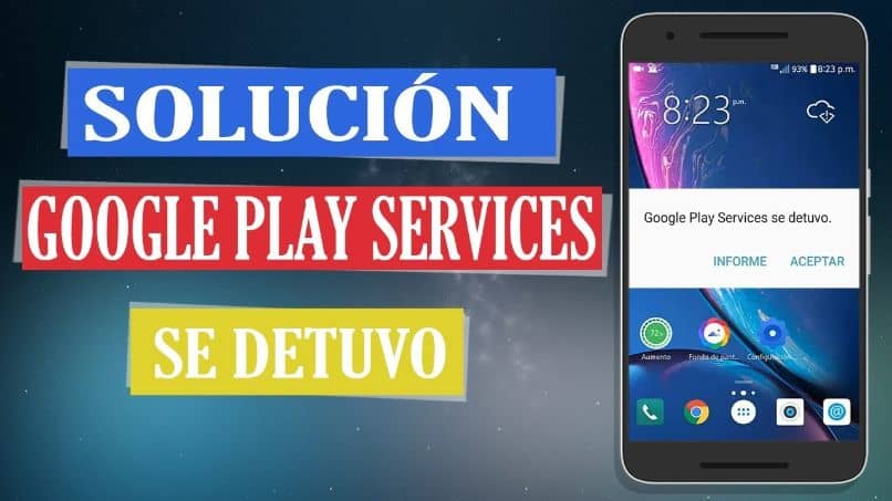 Aplicación de servicios de Google Play detenida: solución