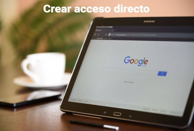 Cómo crear un acceso directo a una página web o Google Chrome (ejemplo)